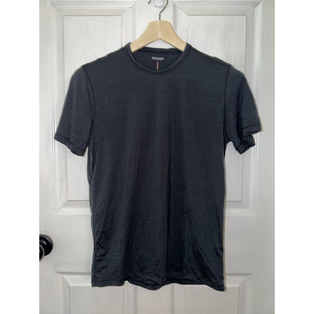 Huckberry Proof Men's S Small Black Merino Short Sleeve 72-Hour T-Shirt